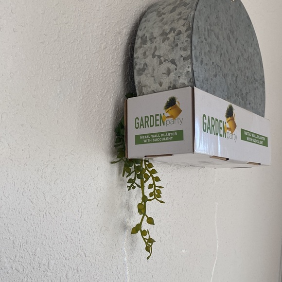 Garden Party Metal Wall Planter w/Succulent - Picture 10 of 12